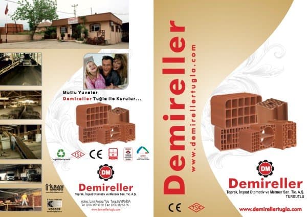 Demireller Tuğla Kataloğu kapak